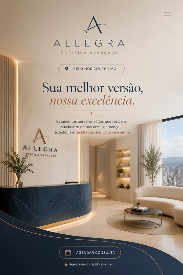Conceito de site para clínica de estética · terracota acolhedor
